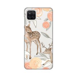 Silikonska futrola PRINT Skin - Samsung A125F Galaxy A12 Flower Deer.