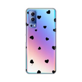 Silikonska futrola PRINT Skin - Vivo Y72 Hearts.
