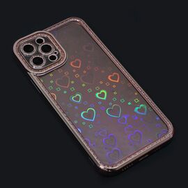 Futrola Heart IMD - iPhone 12 Pro Max 6.7 roze.