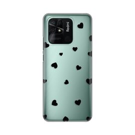Silikonska futrola PRINT Skin - Xiaomi Redmi 10C Hearts.