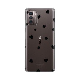 Silikonska futrola PRINT Skin - Nokia G11/G21 Hearts.