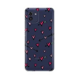 Silikonska futrola PRINT Skin - Samsung A035 Galaxy A03 Hearts Pattern.