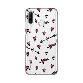 Silikonska futrola PRINT Skin - Huawei P30 Lite Heart Pattern.