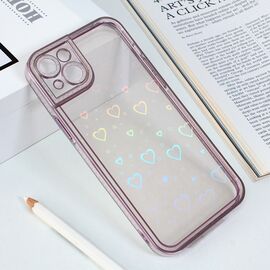 Futrola Heart IMD - iPhone 14 Plus roze.