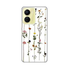 Silikonska futrola PRINT Skin - Vivo Y16 Flower.