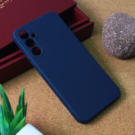 Silikonska futrola Teracell Giulietta - Samsung Galaxy A34 5G 5G mat tamno plava.