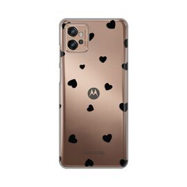 Silikonska futrola PRINT Skin - Motorola Moto G32 Hearts.