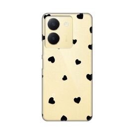 Silikonska futrola PRINT Skin - Vivo Y36 Hearts.