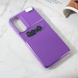 Futrola Colorful and Camera glass - Samsung Galaxy A34 5G 5G tamno ljubicasta.