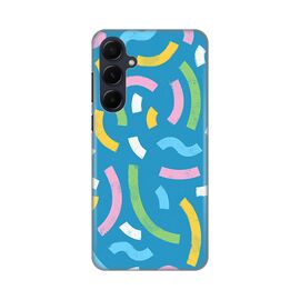 Silikonska futrola PRINT - Samsung A556 Galaxy A55 5G Happy Lines blue.