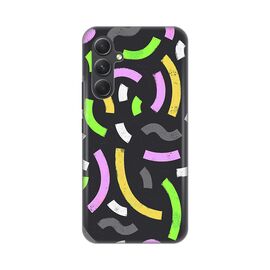Silikonska futrola PRINT - Samsung A546B Galaxy A54 5G Happy Lines gray.