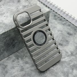 Futrola LINES LOGO CUT - iPhone 15 siva (MS).