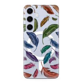 Futrola silikonska print MagSafe - Samsung S921 Galaxy S24 5G feather (MS).