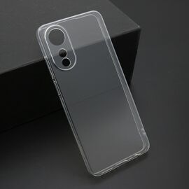 Silikonska futrola ultra tanka (skin) PROTECT - OPPO A78 4G providna (bela) (MS).