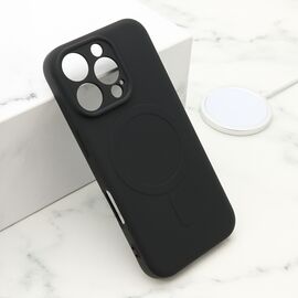 Futrola VELVET TOUCH MagSafe - iPhone 16 Pro (6.3) crna (MS).