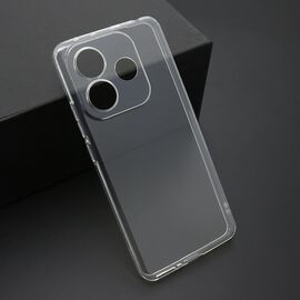 Silikonska futrola ultra tanka (skin) PROTECT - Xiaomi Redmi Note 14 5G providna (bela) (MS).