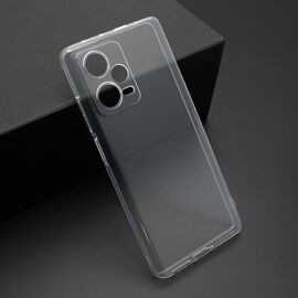 Silikonska futrola ultra tanka (skin) PROTECT - Xiaomi Redmi Note 12 Pro Plus providna (bela) (MS).