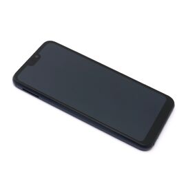 LCD displej (ekran) - Huawei P20 Lite/Nova 3E + Touch screen + frame APLONG Original Material black (crni) (MS).