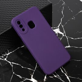 Silikonska futrola Teracell Giulietta - Samsung A405F Galaxy A40 mat tamno ljubicasta.