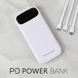 Univerzalna Back Up Baterija prenosiva baterija Oxpower PDC11 10000mAh bela.