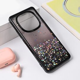 Futrola Frame Glitter - Xiaomi Redmi Note 14 Pro 5G crna.