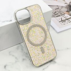 Futrola GLAM GLOW MagSafe - iPhone 15 zlatna (MS).