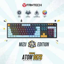 Tastatura Mehanicka Gaming Fantech MK893S RGB Atom 107S MIZU Navy (Blue switch).