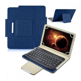 Futrola sa Bluetooth Tastaturom Leather - Tablet 10" Univerzalna plava.