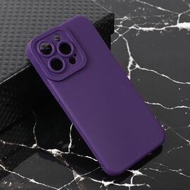 Silikonska futrola Teracell Giulietta - iPhone 13 Pro mat tamno ljubicasta.