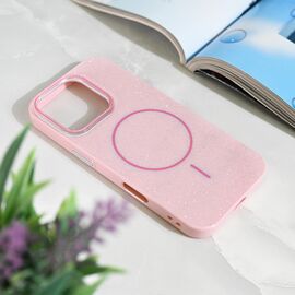 Futrola Magsafe Sparkle Dust - iPhone 16 Pro roze.