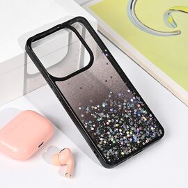 Futrola Frame Glitter - Xiaomi Redmi Note 14 5G crna.