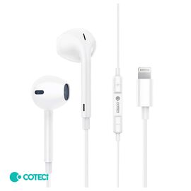 Slusalice Coteci MS-031 - iPhone lightning bele.