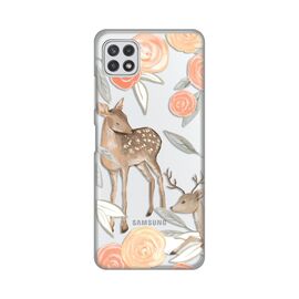 Silikonska futrola PRINT Skin - Samsung A226 Galaxy A22 5G Flower Deer.
