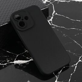 Silikonska futrola Teracell Giulietta - iPhone 17 mat crna.