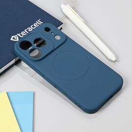 Silikonska futrola Teracell Giulietta Magsafe - iPhone 17 Pro plava.