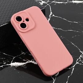 Silikonska futrola Teracell Giulietta - iPhone 17 mat tamno roze.