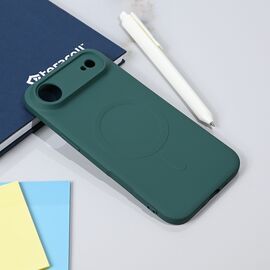 Silikonska futrola Teracell Giulietta Magsafe - iPhone 17 Air tamno zelena.