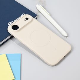 Silikonska futrola Teracell Giulietta Magsafe - iPhone 17 Air bela.