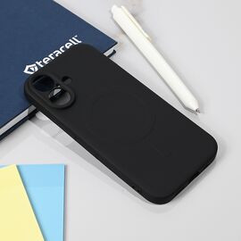Silikonska futrola Teracell Giulietta Magsafe - iPhone 17 crna.