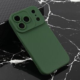 Silikonska futrola Teracell Giulietta - iPhone 17 Pro mat zelena.