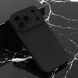 Silikonska futrola Teracell Giulietta - iPhone 17 Pro mat crna.