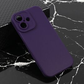 Silikonska futrola Teracell Giulietta - iPhone 17 mat tamno ljubicasta.