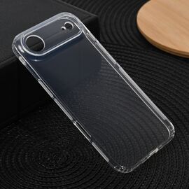 Silikonska futrola Ultra Thin with pluggy - iPhone 17 Transparent.