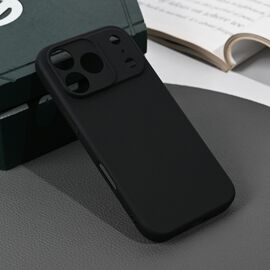 Silikonska futrola Skin - iPhone 17 Pro mat crna.