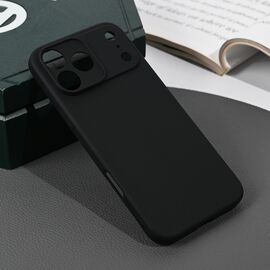 Silikonska futrola Skin - iPhone 17 Pro Max 6.9 mat crna.