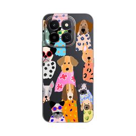 Silikonska futrola PRINT - Huawei Honor X6c Fashion Dogs.