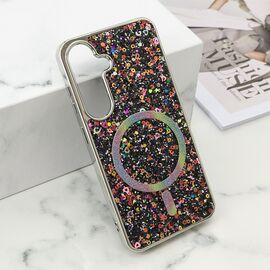 Futrola GLAM GLOW MagSafe - Samsung S921 Galaxy S24 5G/Samsung S931 Galaxy S25 5G crna (MS).