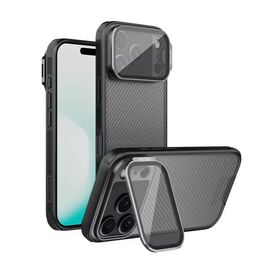 Futrola Nillkin CamShield Prop - iPhone 17 Pro crna (transparent kamera).
