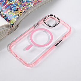 Futrola Magsafe Color Pop - iPhone 15 6.1 roze.