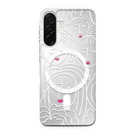 Futrola silikonska print MagSafe - Samsung A266 Galaxy A26 5G faces (MS).